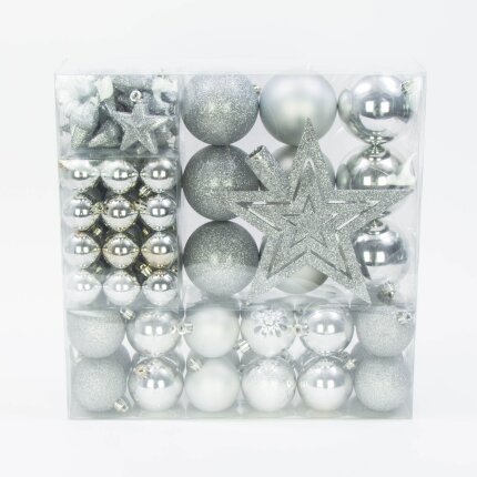 ozdoby bożonarodzeniowe srebrne