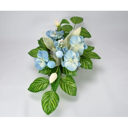 niebieski stroik wielkanocny